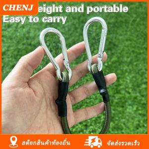 [COD] CHENJ Ship within 24 hours เชือกยางยืดคาราบิเนอร์30 60 90 120ซม. สายรัดกระเป๋าสำหรับออกค่ายกลางแจ้งทนทานอุปกรณ์ตั้งแคมป์