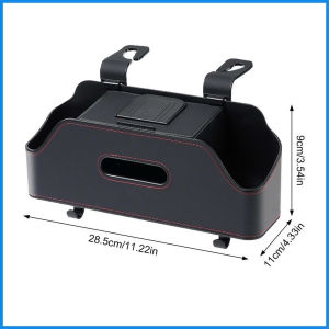 Hộp Đựng Đồ ÔTô Da PU Đa Năng Treo Sau Ghế Có Khay Để Cốc Giá Để Điện Thoại Hộp Đựng Giấy