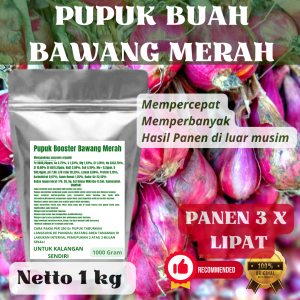 Pupuk Booster Bawang Merah Pelebat Organik Cepat Berbuah Lebat Besar Anti Rontok Pembesar Bawang