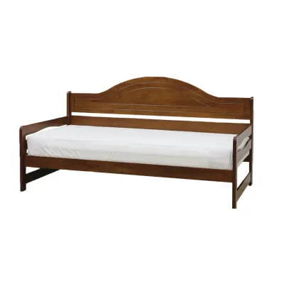 Living Mall Felix Single Daybed Bed Frame Slatted Wood Base MDF+Veneer w/ Mattress Option