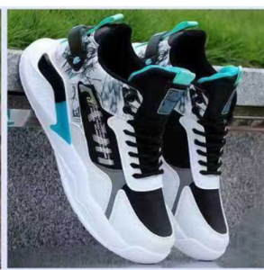 Korean Fashion Spike Basketball Shoes For Men Breathable Cushioning Sports Running Shoes High Cut Casual Shoes For Men