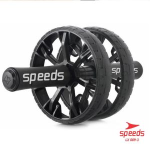 SPEEDS Ab Wheeler Ab Roller Double Wheel Fitness Equipment untuk Latihan Perut Alat Gym 009-3