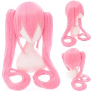 Pink silvery Miku Cosplay Costumes Midi Dress Top Skirt Sets Anime Halloween Carnival Party Dress blue wig pink wig