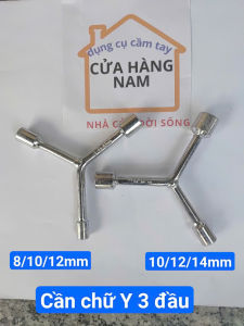 Cần chữ Y LIWIN 3 đầu lục giác cỡ 8-10-12mm và 10-12-14mm cao cấp – Khóa chữ Y sửa chữa xe máy- DCCT