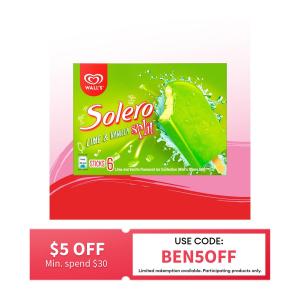 Solero Split Lime Multipack Ice Cream (6 Sticks)
