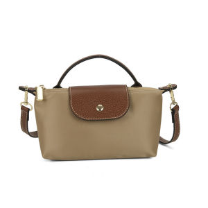 กระเป๋ามินิเกี๊ยวแบบใหม่ของฝรั่งเศสสำหรับผู้หญิง กระเป๋าใส่โทรศัพท์มือถือแบบสะพายข้างขนาดเล็ก กระเป๋าถือไนลอนแบบบิด