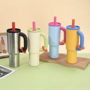 MICANGP 40oz Capacity Stainless Steel Tumbler Double Layer Vacuum Stainless Steel Thermal Mug Portable Leakproof Design Travel Mug Home Office