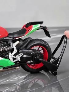 2026 1:12 1199 Spring Breeze 250 SR Motorcycle Models Cars Alloy Diecast Toys Light Music Wheel Turned Motorcycles Vehicle Kids Gifts