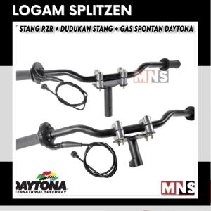 Stang Rzr Satu Set Plus Dudukan Stang Honda Yamaha Matic Bebek Universal Paket Lengkap Komplit Setang Stir Modif Trondol Roadrace
