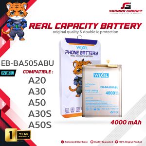 WIXEL ORIGINAL Baterai Samsung Galaxy A20 A205 A30 A305 A50 A505 EB-BA505ABU Real Capacity Battery 100% Ori HP Handphone Batre Batrai