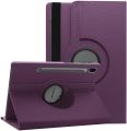 [SG] Case for Samsung Galaxy Tab S10 FE+ S10+ S10 Plus S9 FE Plus S9+ S8+ S8+ S7 FE S7+ 12.4 13.1 inch / Tab S10 Ultra S9 Ultra 14.6 / Tab S10 FE S9 FE 10.9 / Tab S9 S8 S7 11 inch - 360 Degree Rotating Swivel Leather Magnetic Smart Cover Casing. 