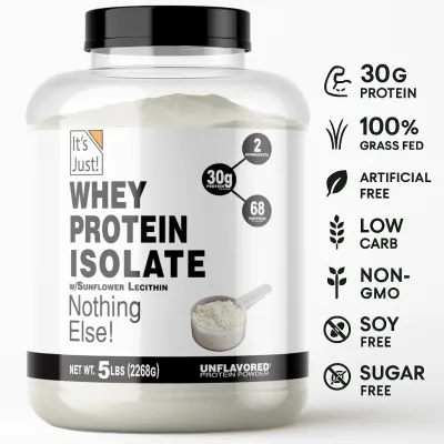 [TẶNG SHAKER] Bột Whey Không Tạp Chất ITS JUST Whey Protein Isolate 2.3kg ( 5lbs )