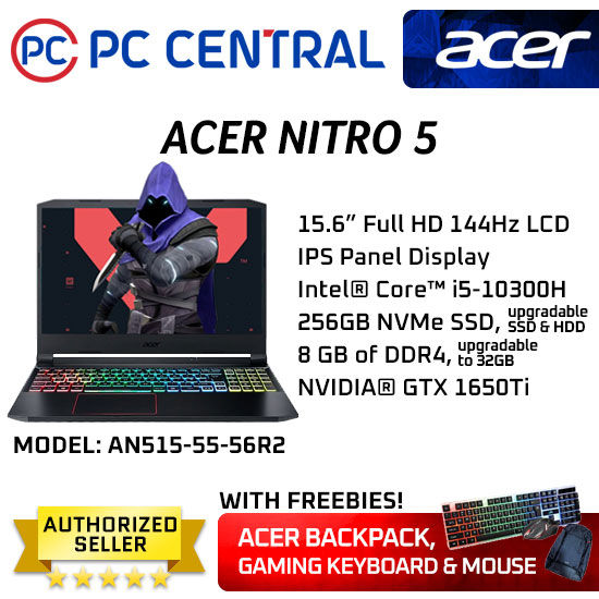 An515 55 Acer Nitro 1650 Ti Acer Nitro 5, Gaming Laptop I5-10300H