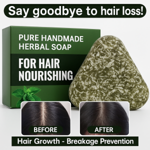 Herbal Hair Growth Shampoo Bar With Cypress Leaf And Fleeceflower Root For Scalp Care Nourish Scalp