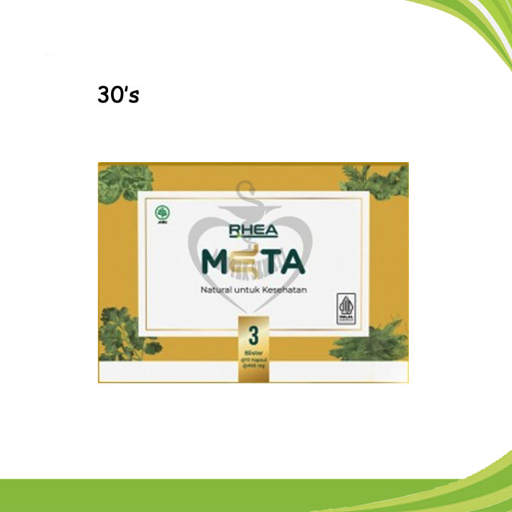 Rhea Meta 30 Kapsul Memelihara Kesehatan Pencernaan | Lazada Indonesia