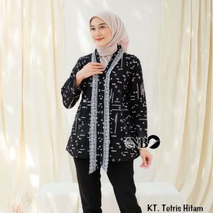 BLOUSE BATIK WANITA ZIPER VIRAL Atasan Batik Wanita Modern Mewah