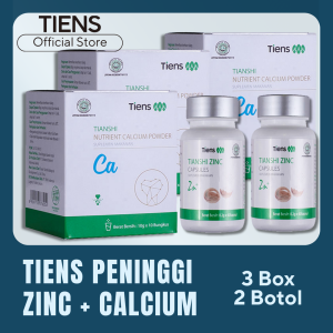 Tiens Paket Peninggi Badan untuk Masuk Tes Polisi Calcium dan Zinc [ 3 Box Calcium dan 2 Botol Zinc]