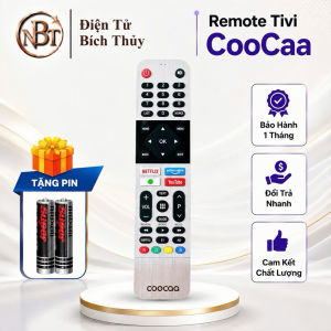 Remote điều khiển tivi COOCAA Mã 01 điều khiển TV COOCAA - Tặng kèm pin -T&U Remote