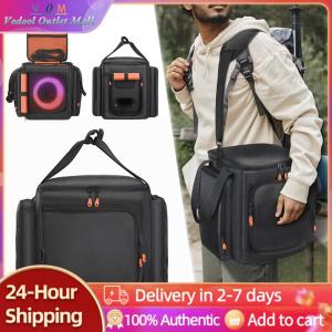 【Outlet】 For JBL Partybox Encore Essential 2 Portable Protective Case Anti-Scratch Padded Speaker Protective Cover with Mic Pocket Double-Sided Speaker Storage Bag Encore Essential