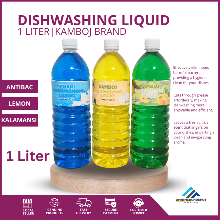 KAMBOJ Dishwashing Liquid 1Liter Kalamansi Lemon Antibac Kalamansi ...