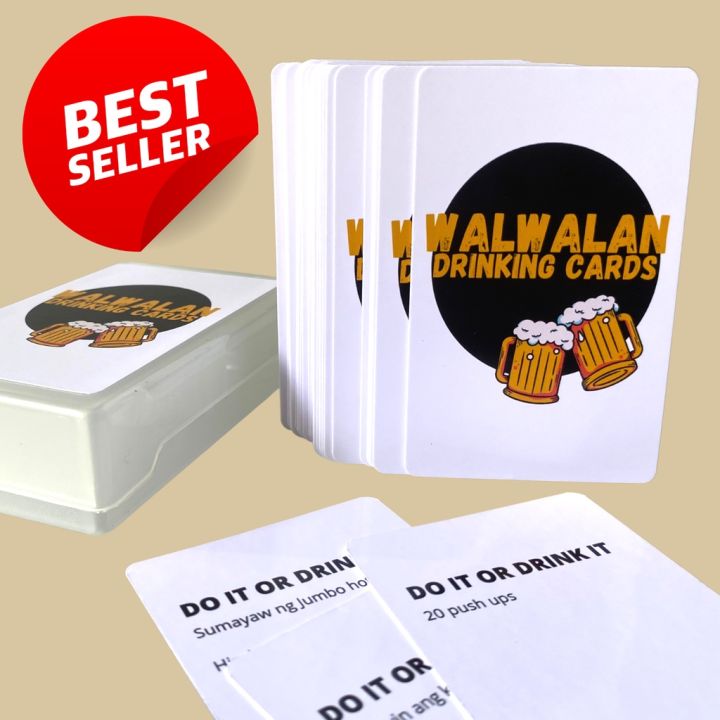 Popular Games Walwalan Drinking cards | 50 pcs random cards | Tagalog ...