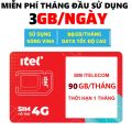 Sim Itel 4G Gói May V79 , Cước Chỉ 79k 1 Tháng , Có ngay ưu đãi 3Gb data /ngày data tốc độ cao dùng thả ga . FREESHIP - CHƯA KÍCH HOẠT. 