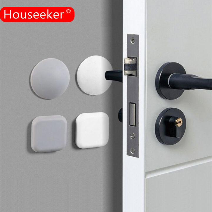 Houseeker Round/Square Silicone Doorstop Self Adhesive Wall Protector