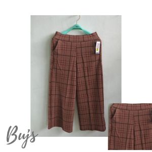 Celana panjang Kulot kotak terbaru 2021 long pants squere gratis ongkir cod bayar ditempat buyung upik js