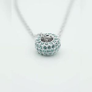 Swarovski Sterling silver swan necklace with Swarovski crystals luxury wedding gift