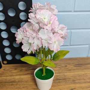 Azgalery PBP111 / Tanaman Hias Pot Bunga Anggrek Plastik Pajangan Ruangan Rumah Artificial Decoration Flower Ornamen Hiasan Dekorasi Buatan / COD