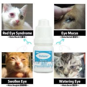 Delone Eye Drop Cat  Dog Prevent Eye Inflammation Titis Mata Kucing Anjing Mencegah keradangan Mata 5ml眼睛滴剂预防发炎眼睛红肿