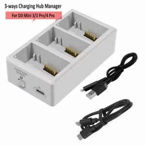 Battery Charger for Mini 4/4 Pro/Mini 3 /3Pro 3-Way Charging Hub Battery Charging Butler for DJI Mini 4 PRO Accessories
