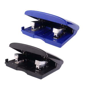 Double Head Stapler Desktop Stapler 50 Sheet Capacity Labor-Saving Stapler Multifunctional Stapling Machine for Office