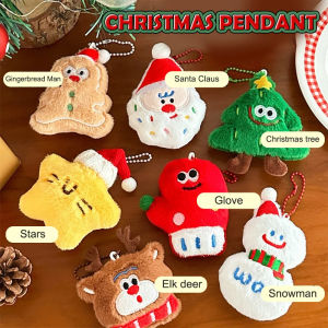 Christmas Doll Pendant Ornaments Keychain Creative Soft Stuffed Doll Christmas Versatile Pendant For Xmas Tree Party Gift