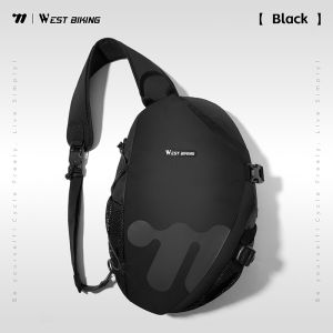 WEST BIKING Large Capacity Crossbody Bag Waterproof Shoulder Bag Outdoor Travel Chest Pack High Quality Storage Backpack Men Women Portable Cycling Hiking Crossbody Bag