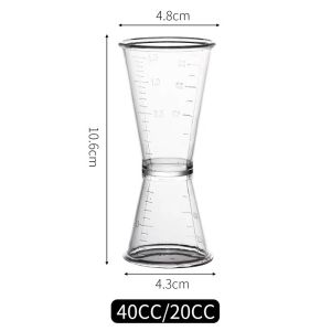 Acrylic Transparent Measuring Cup Double Fixture Measuring Cup Kitchen Measuring Tool Milktea Measuring Cup