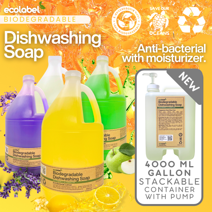 Eco-friendly Dishwashing Liquid Soap 100% Biodegradable Sustainable ...