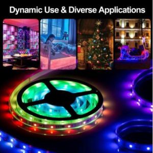 ♥Ready Stock +FREE♥ 10M 300Leds 3528 Smd 2X 5M Rgb Led Light Strip + 24 Key Ir Remote Controller Non-Waterproof Dc12V 60