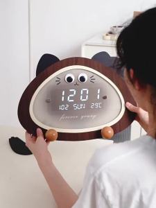 Digital Wall Clock For Living Room Digital Wall Clock For Bedroom Meishida Clock Wall-Mounted Perpetual Calendar Mute Simple Modern Pocket Watch Living Room Home Digital Wall Clock For Bedroom