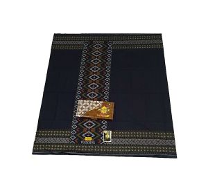 Terbaru - Sarung Wadimor Batik Wakanda Polos Hitam/Sarung polos Tumpal Belakang Batik