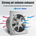 Stainless Steel Exhaust Fan Ventilation Range Hood For Kitchen Sale 6/12inch Exhaust Fan For Room Bathroom Kitchen Industrial Exhaust Fan Heavy Duty Wall mounted Ceiling mounted Aluminum foil telescopic pipe. 