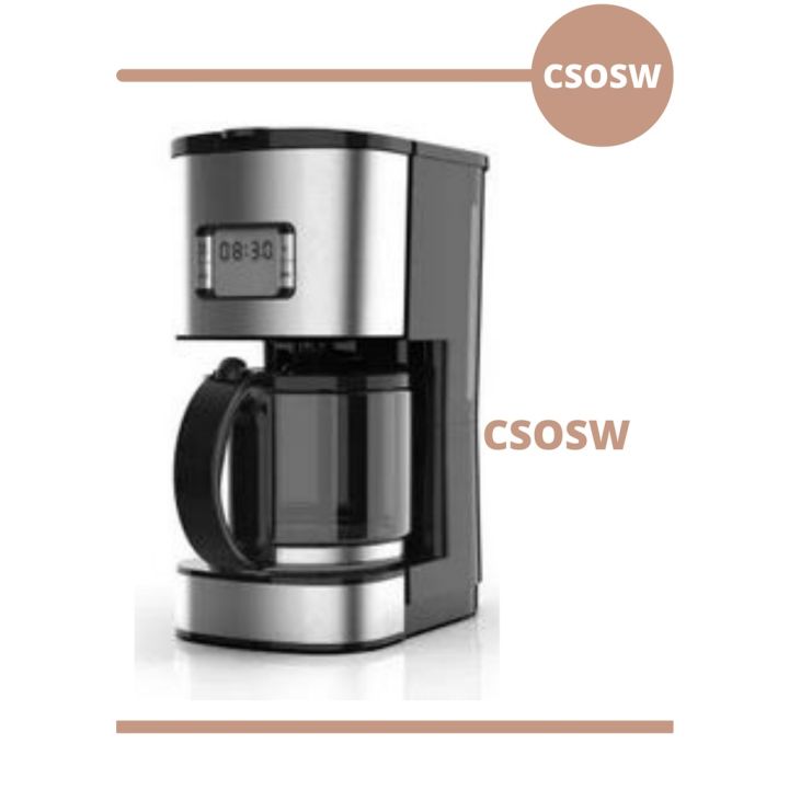 KELS Hamilton Coffee Maker 1.5Ltr Black Mesin Pembuat Kopi Hitam