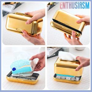 【Enthusiasm】🌟🌟【Hot Sale】🎈 Creative Spring Holder Tissue Box Automatic Lift Spring Loaded Tissue Box Tissue Spring Bracket Car Tissue Box Spring Holder