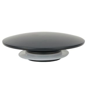 LUXEMO 1Pcs Push Button Waste Sink Plug Black Click Clack Basin PopUp Cap Durable Brass Drain Stopper Replacement Part for Bathroom Sink
