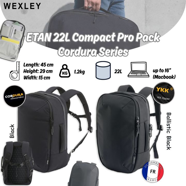 WEXLEY ETAN 22L Compact Pro Pack 1680D Cordura Series | Travel
