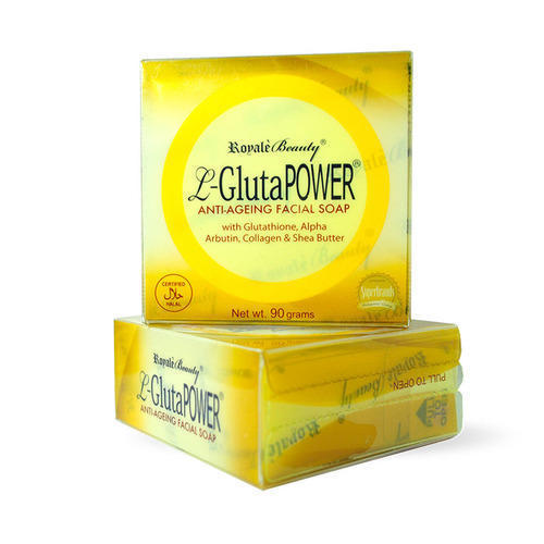 royale l glutathione soap Royale L-GlutaPOWER Anti-Ageing Soap with L-Glutathione Alpha Arbutin  Collagen & Shea Butter (90g)