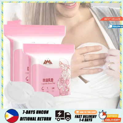 100 PCS Nursing Pads Disposable Breast Pads Breast Feeding Pad Anti Overflow Pad Lactation Pad