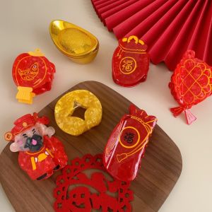 NEEUJ การ์ตูนลายการ์ตูน กิ๊บติดผมปีใหม่ กระเป๋าเงินสำหรับใส่เงิน โคมไฟแขวนเพดาน คลิปฉลามขนาดใหญ่ หวานหวานแหววว ชุดคลุมศีรษะ คลิปหนีบเล็บอาซีเตท สำหรับผู้หญิง