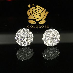 Anting Titanium OPK1 Lapis Emas 18k ANTI KARAT perhiasan crystal swarovski giwang mewah earrings