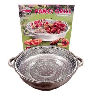 Panci Hotpot Panci Shabu Sekat Panci Shabu Hot Pot 2 Sekat Tutup Kaca Steamboat Suki Panci Grill BBQ